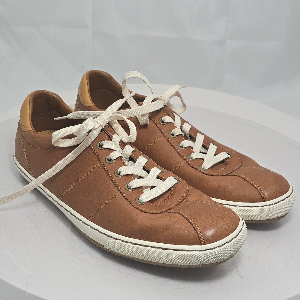 COLE HAAN Air Braeden Men 10.5 M C07854 British Tan Leather Sneakers With Box